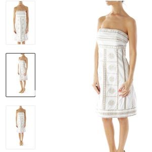 White House Black Market strapless dress